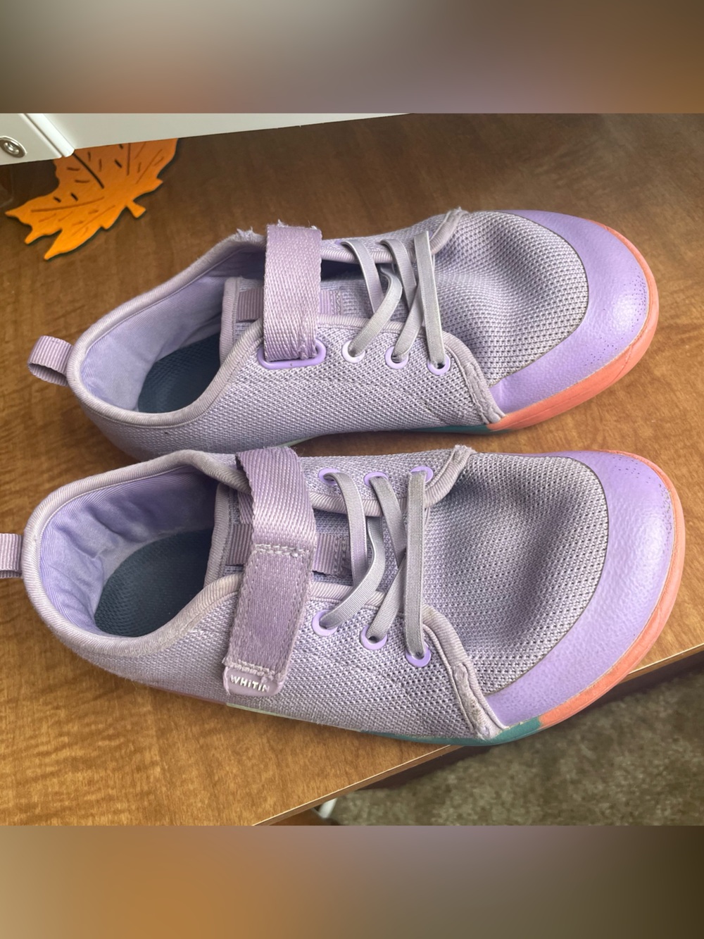 WHITIN Kids Minimalist Barefoot Shoes Lavender W8K6 - Size EU 37 / US Big Kid 5
